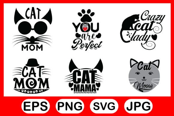 Cat Svg Cut File Design