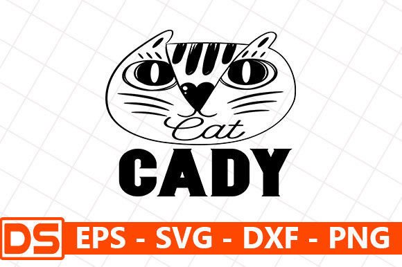 Cat Svg Design, Cat Cady