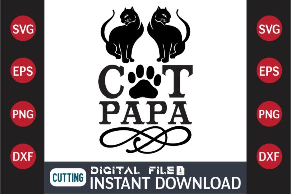 Cat SVG Design Cat Papa