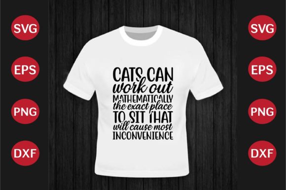 Cat SVG Design Cats Can Work out Mathem