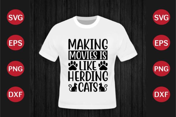 Cat SVG Design Making Movies is Like Her