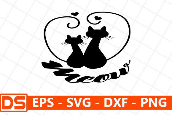 Cat Svg Design , Meow