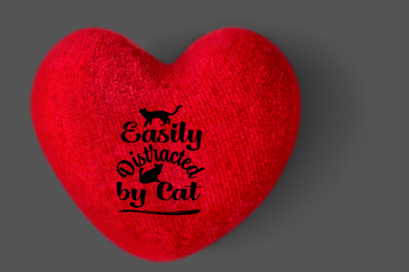 Easily Distracted by Cat - SVG Design