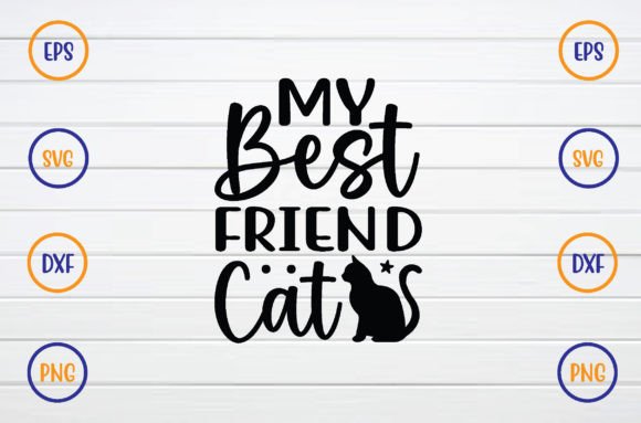 My Best Friend Cat Svg
