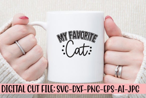 My Favorite Cat SVG Cut File