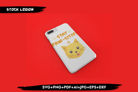 Stay Paw- Sitive-Cat Svg Review