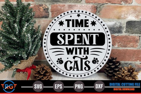 Time Spent with Cats - Cat SVG